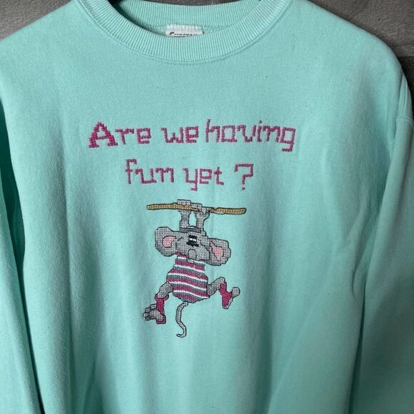 VTG Cheetah Crewneck Large - Picture 2 of 3